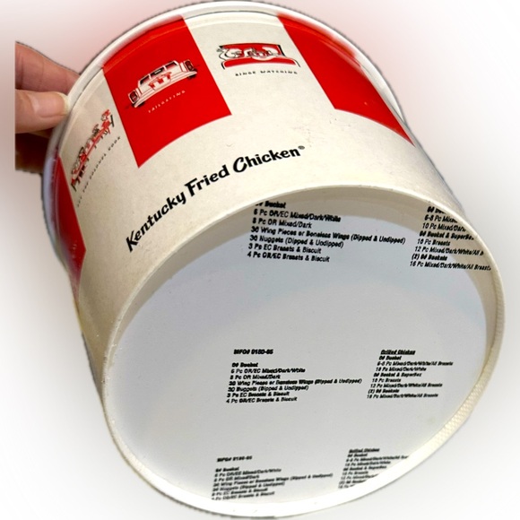 2015 KFC KENTUCKY FRIED CHICKEN BUCKET LID COLONEL SANDERS 5.5x7.25” COLLECTIBLE - Picture 5 of 12